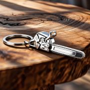 Custom Metal Saw Keychain Creative Personalized Men's Car Pendant Outdoor Woodcut Simulation Toy Gift - Image 3