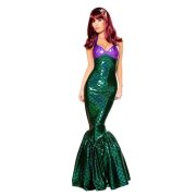 2017 Adult Halloween Costume Mermaid Princess Dress Sexy Bustier Gown Stage Performance Outfit One Size Fits Most Women - Image 2