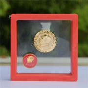 Gold Toothed Chest Badge Custom Metal Medal Badge Chairman Mao Zedong Commemorative Emblem Collectible Award Transparent Red Box