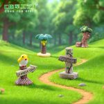 Customizable Decorative Resin Ornaments Miniature Landscape Decoration ZAKKA Goods Simulation Directional Signboard Four Styles Tree Stump Signboard