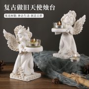 European Style Angel Candelabra Resin Decorative Ornaments Customizable Home Desktop Decoration Romantic Dinner Atmosphere Props - Image 2