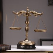 New European Style Iron Art Balance Ornament Custom Metal Medal Badge Office Decorations Law Firm Desk Top Sculptures - Image 3