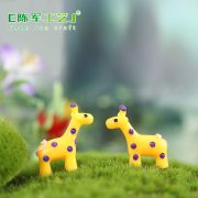 Customizable Decorative Ornaments Cute Cartoon Version Yellow Tailed Deer Bonsai Landscape DIY Assembly Resin Crafts - Image 5