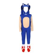 Blue Sonic Halloween Costume Adult Stage Performance Suit Super Speedy Boy Sonic Performance Clothes - Image 6