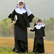 Halloween Nun Cosplay Costume Children's Stage Performance Outfit Parent-Child Party Game Wear Adult Stage Performance Costume - Image 3