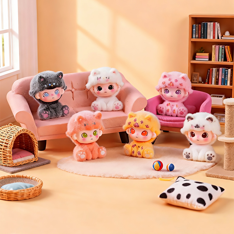 O1CN01bIiNXj1PHmMq0WFzg_2216973141816-0-cib.jpg New Cute Flocked Sitting Momo Cat Resin Craftwork Decorative Ornaments Customizable Trendy Desktop Figurines - Image 1