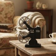 Retro Projector Model Customizable Decorative Ornament Creative Photography Prop Indoor Soft Decoration Resin Craft - Image 2