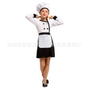 Children's Halloween Chef Cosplay Costume for Stage Performance Nursery Role-playing Professional Show Outfit Girls - Image 2