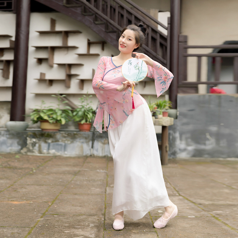 O1CN01bVsoEE1EeFaxkElrM_2211180980376-0-cib.jpg Classical Dance Practice Outfit Women's Dancewear Ethereal Gown Chinese National Dance Performance Top Costume - Image 1