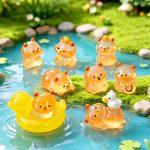 New Original Summer Capybara Resin Accessories DIY Desktop Car Miniature Landscape Decorative Ornaments Wholesale