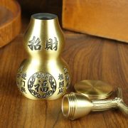 Custom Metal Medal Badge Copper Gourd Tabletop Decoration Medium Size Home Study Living Room Fortune Enter Wholesale - Image 3