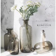 TongShengYuan Nordic Retro Transparent Light Coffee Bubble Glass Vase Customizable Decorative Ornaments for Home Decoration Photography Props Floral Arrangement - Image 4