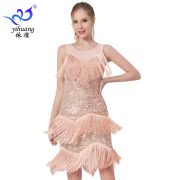 New Shiny Tassel Dress Latin Dance Performance Costume Stage Show Gown Ballroom Dance Skirt Adult Stage Performance Wardrobe - Image 6