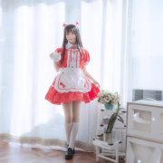 Large Size Adult Stage Performance Costume Black And White Maid Uniform Cosplay Japanese Style Cafe Waitress Outfit - Image 3