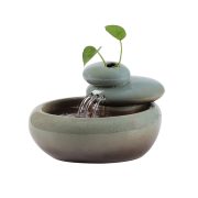 Creative Chinese Style Stacked Stone Water Fountain Ornament for Office Tea Table New Home Decoration Fish Tank Gift - Image 5