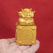 沙金摇钱树玉玺转转招财摆件家用旺宅聚财客厅酒柜桌面装饰工艺品 - Image 3