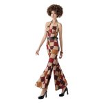 Adult Stage Performance Costume Retro 80s Denim Plaid Suit for Bar Singers and Hip Hop Performers with Dance Lead Design
