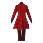 Sweet Anime Hell Hotel Alastor Devil Female Broadcast Cosplay Costume Adult Stage Performance Wear Halloween Theme