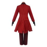 Sweet Anime Hell Hotel Alastor Devil Female Broadcast Cosplay Costume Adult Stage Performance Wear Halloween Theme