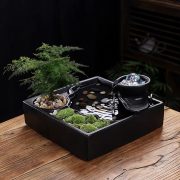 Creative Flowing Water Fountain Ornament Small Office Decor Desktop Tea Table Gift Circular Water Ball Wealth Generator - Image 2