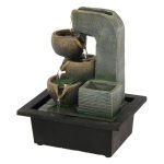 European Style Mini Water Fountain Ornament Creative Feng Shui Home Business Gift Attracting Wealth And Prosperity