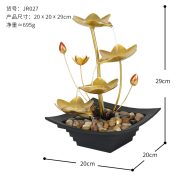 Simple Modern Flowing Water Fountain Ornament Coffee Table TV Cabinet Office Entrance Wealth Attracting Decorative Piece - Image 5