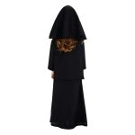Elegant Nun Adult Stage Performance Costume for Halloween Cosplay Long Robe Ideal for Role-playing Family Performances