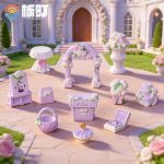 Customizable Decorative Resin Ornament for Miniature Landscape Creative Display Western Wedding Scene DIY Office Desk Decoration