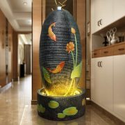 New Chinese Style Home Office Lucky Flowing Water Fountain Ornament Colorful Zen Desktop Decorations Wholesale Gifts - Image 5
