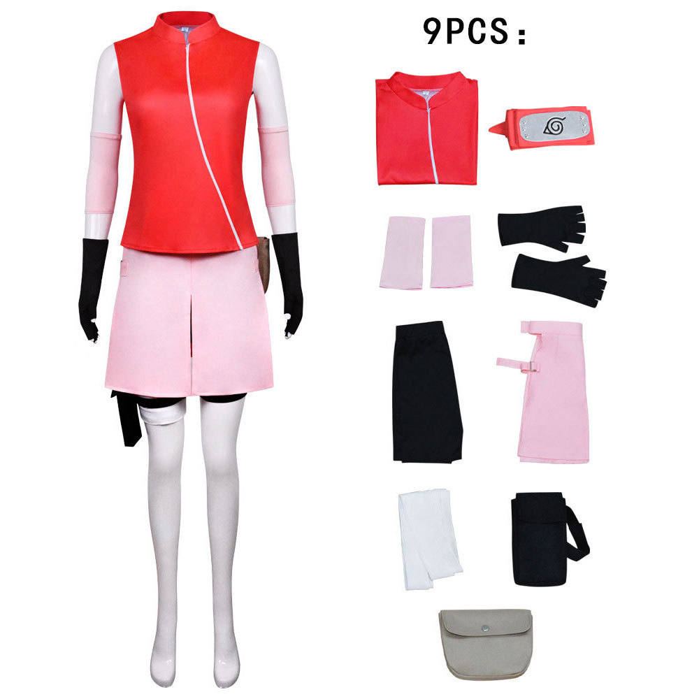 O1CN01cVoMk824xMHLcy5u1_2376107457-0-cib.jpg Ninja Cosplay Costume Spring Wild Cherry Full Set Anime Role-playing Wear for Adults Stage Performance Ready Stock - Image 1