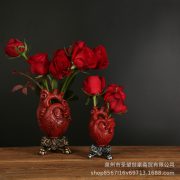 Customizable Decorative Ornament Heart-Shaped Vase American Style Home Desktop Decoration Resin Craft Octopus Design - Image 5
