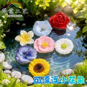 Resin Floating Water Simulation Flower Creative Home Gardening Accessories Customizable Decorative Ornaments Multicolor Flowers - Image 2