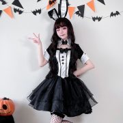 Sexy Bunny Girl Short Skirt Adult Stage Performance Costume For Night Club Bar DS Stage Halloween Christmas Performance