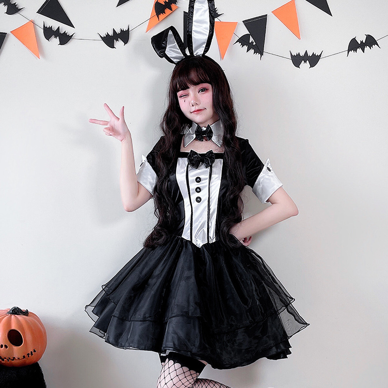 O1CN01ciUULe1F8U38ooLkU_992120442-0-cib.jpg Sexy Bunny Girl Short Skirt Adult Stage Performance Costume For Night Club Bar DS Stage Halloween Christmas Performance - Image 1