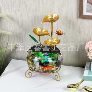 Live Stream Continuous Flowing Water Fountain Iron Art Desktop Decoration Fish Tank Source Factory Indoor Home Decor - Image 4