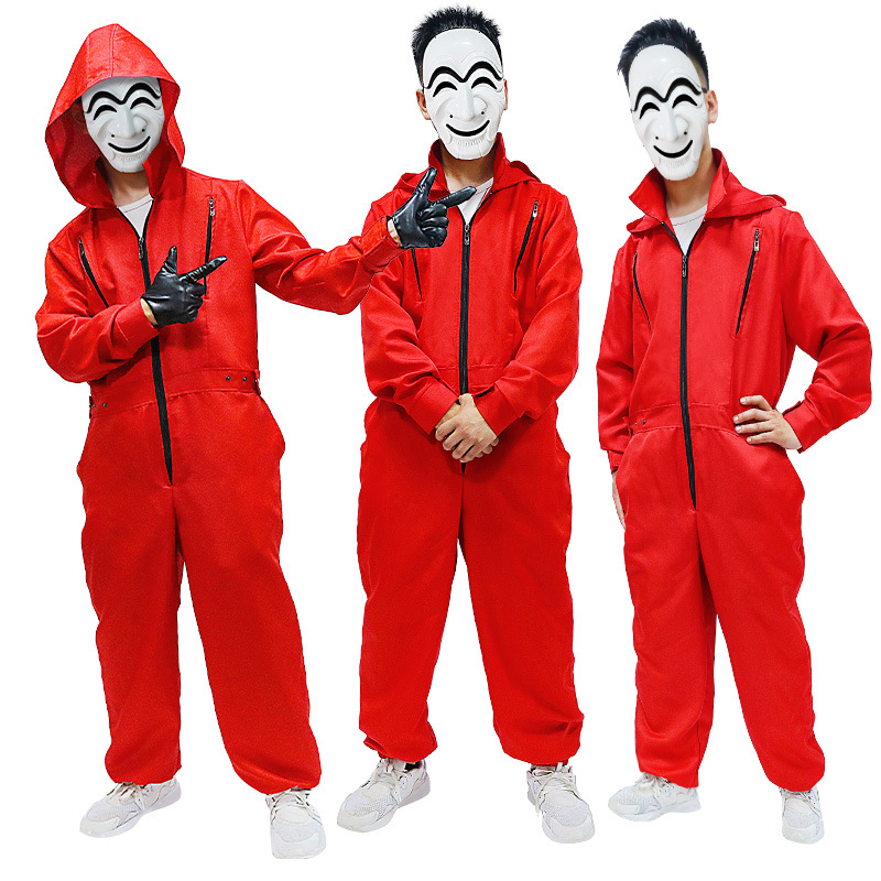 O1CN01cjzaY01Xegkt5vTvB_2867852949-0-cib.jpg New Halloween Paper House Costume Adult Stage Performance cosplay Dali Jumpsuit Film Same Style Cosplay Clothing In Stock - Image 1