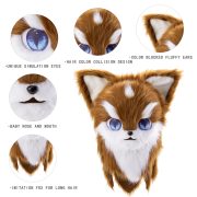 Cartoon Animal Headset Plush Animal Mask Breathable Wearable Custom Mascot Costume for Cosplay Performance Animal Suit - Image 5