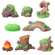 Customizable Decorative Resin Ornaments Micro Landscape Gardening Accessories Tree Stump Stone Potted Succulent Aquarium Decor - Image 5
