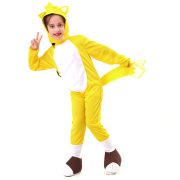 Halloween Children's Party Performance Costume Yellow Fox Tail Ultra Sonic Little Hedgehog Yellow Sonic Adult Stage Performance Costume - Image 4