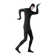 Halloween Cosplay Ninja Invisible Suit Face Exposure Black Clothes Performance Costume Adult Stage Show Invisible Outfit - Image 2