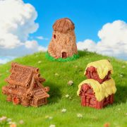 Creative Cartoon Miniature House Resin Craft Customizable Decorative Ornaments Potted Succulent Desktop Decoration Trendy Toy - Image 2
