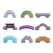 Creative Miniature Customizable Decorative Ornament Stone Board Bridge Retro Wood Series Garden Landscape DIY Accessories - Image 5
