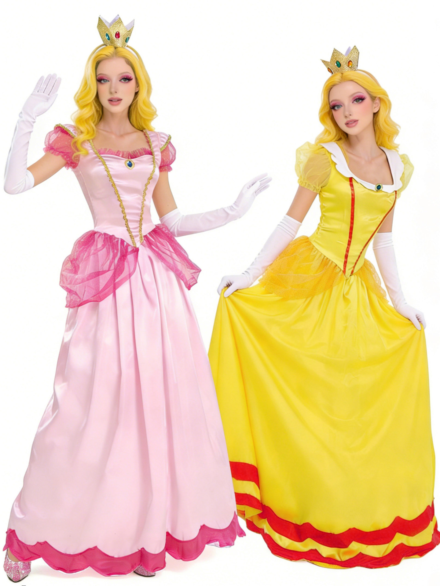 O1CN01d4XGEf1NxL5adGDWB_3315521636-0-cib.jpg Super Mario Princess Peach Stage Performance Costume Adult Role-playing Halloween Outfit Set For Adults Stage Performances - Image 1