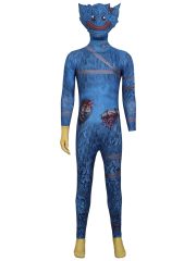 Bob's Game Time Adult Stage Performance Costume Blue Spotted Jumpsuit Halloween Horror Party Performance Suit - Image 5