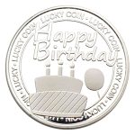 Custom Metal Medal Badge Birthday Greeting Cake Topper Engraved 3D Emblem Ideal Gift for Lovers Elderly Friends