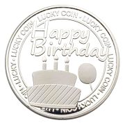 Custom Metal Medal Badge Birthday Greeting Cake Topper Engraved 3D Emblem Ideal Gift for Lovers Elderly Friends