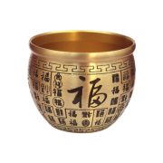 批发黄铜百福缸黄铜米缸招财聚财缸中式家居桌面礼品工艺品摆件 - Image 5