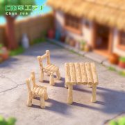 Customizable Decorative Ornaments Resin Craft Small Table And Chairs Landscape Decoration Microscopic Bonsai Display Piece - Image 3