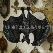 Customizable Decorative Resin Ornament Halloween Themed Inverted Bat Pendant Atmosphere Decoration Wholesale Available - Image 2