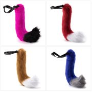 FurryTail Custom Mascot Costume Fox Tail Plush Tail Animal Costume Accessory for Anime Cosplay with Waist Belt - Image 2